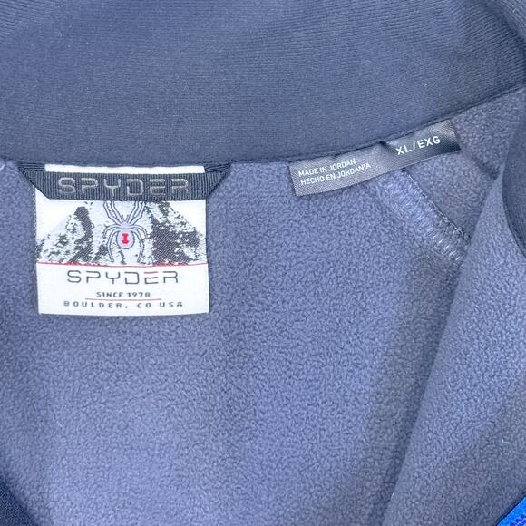 Spyder Men's XL Gray/Black 1/2 Zip Pullover Sweater - Picture 7 of 8